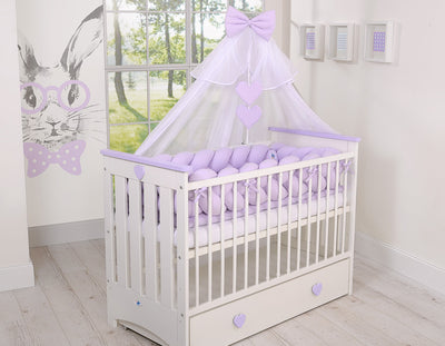 Sängyn letti reunapehmuste XXL - Lila