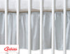 Bobono - Pölysuojus-verho 120x60 cm riippuvat sydämet harmaa