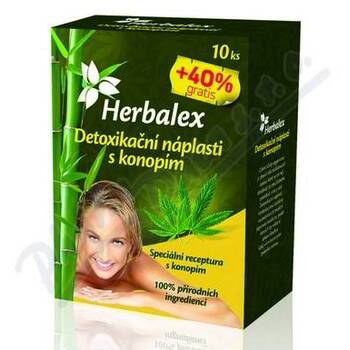 Herbamedicus - Detox-laastarit hampulla 10 ks + 40% Gratis