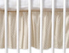Bobono - Pölyhelma 140x70 cm - Hanging Hearts valkoiset pilkut beigellä