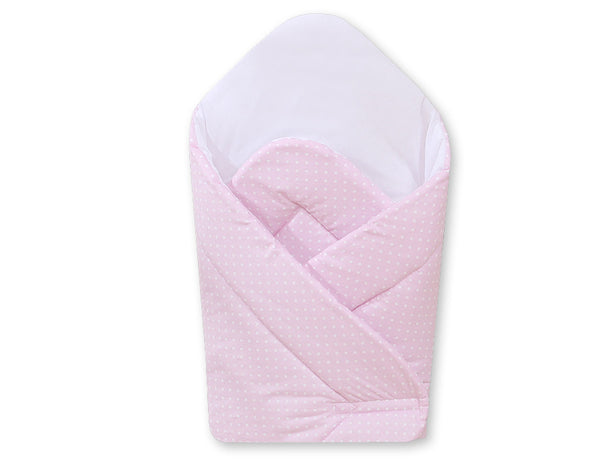 Vauvapesä vahvistetulla pohjalla- Hanging Hearts white polka dots on pink