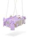 My Sweet Baby - Moses Basket riippokehto - violetit pilkut