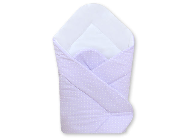 Vauvan kapalo - white polka dots on lilac
