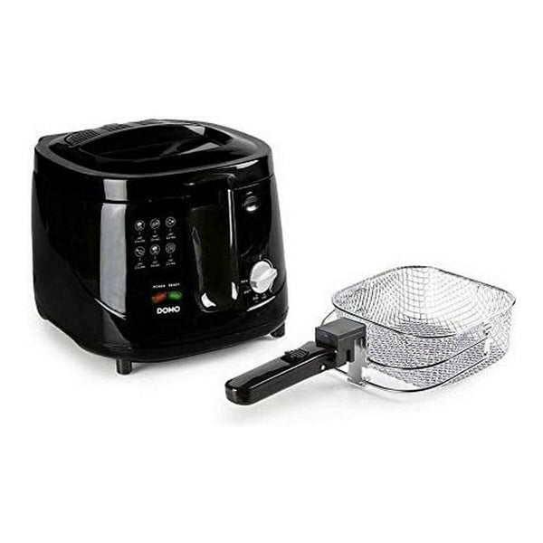 DOMO Rasvakeitin Musta 1800 W 2,5 L - Vuodevaatteet.fi
