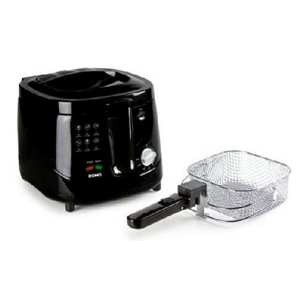 DOMO Rasvakeitin Musta 1800 W 2,5 L - Vuodevaatteet.fi