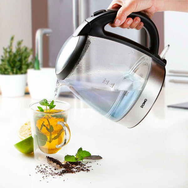 DOMO Vedenkeitin 1,2 L Ruostumaton Teräs