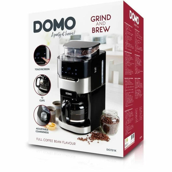 Domo Suodatinkahvinkeitin 1,5 L Musta - Vuodevaatteet.fi