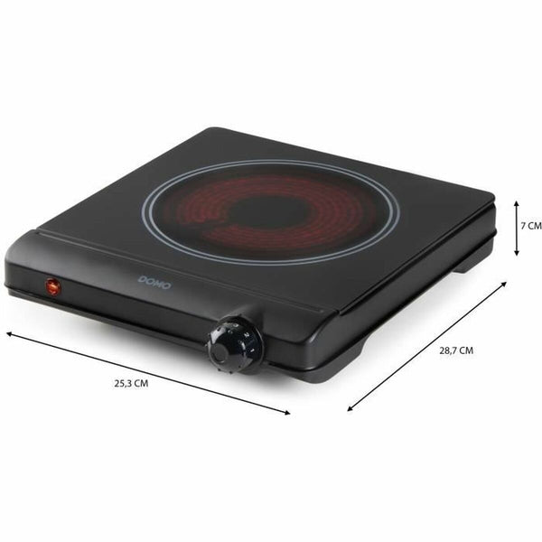 Lasikeraaminen Keittolevy DOMO 1250 W