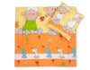 Vauvan peitto 77x77cm ja tyyny - Orange-yellow
