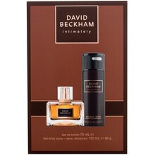 David Beckham - Intimately for Men lahjasetti Edt 75 ml ja deospray 150 ml