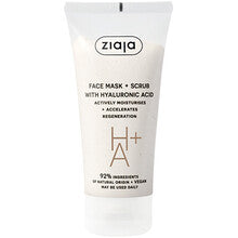 Ziaja - Kasvonaamio + kuorinta Hayluronic Acid - kuoriva naamio hyaluronihapolla