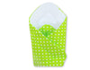 Vauvan kapalo - white dots on green