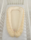 Unipesä - White Dots On Beige/ Beige Strips