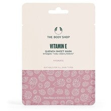 The Body Shop - Vitamin E Quench Sheet Mask - Kosteuttava kuorittava kasvonaamio kaikille ihotyypeille