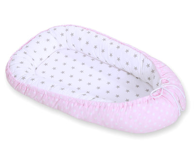 Unipesä - Dots On Pink/ Grey Stars