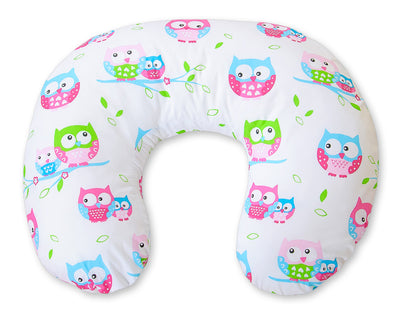 Monikäyttöinen imetystyyny - irrotettava päällinen - white owls
