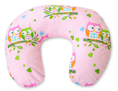 Monikäyttöinen imetystyyny - irrotettava päällinen - pink owls