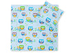 Vauvan peitto 77x77cm ja tyyny - Owls blue