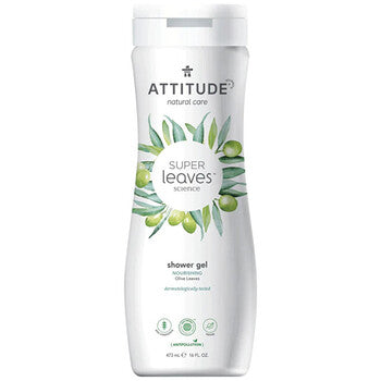 Attitude - Super Leaves Olive Leaves suihkugeeli - luonnollinen suihkugeeli