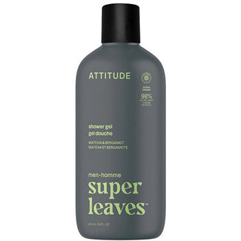 Attitude - Super Leaves Matcha & Bergamot suihkugeeli - miesten suihkugeeli