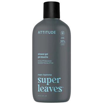 Attitude - Super Leaves Eukalyptus & Sage Shower Gel - Miesten suihkugeeli