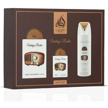 Lattafa - Lattafa Pride Vintage Radio Edp 100 ml + Edp 20 ml + Vartalosuihke 200 ml (unisex)