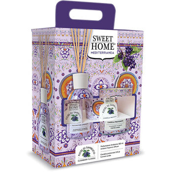 Sweet Home Collection - Elderberry Flowers Set - Lahjasetti aromadiffuusorilla ja kynttilällä