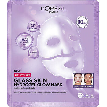 L´Oréal - Filler Glass Skin Mask - Hydrogeelinen kirkastava naamio