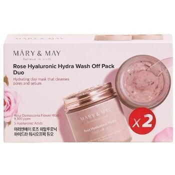 Mary &amp; May - Rose Hyaluronic Hydra Wash Off Pack Duo - Sadan maskin duo