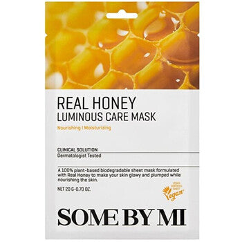 Some By Mi - Real Honey Luminous Care Mask - Ravitseva kasvonaamio