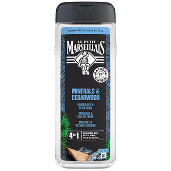 Le Petit Marseillais - Minerals & Cedarwood Suihkugeeli - Sprchový geeli 4 in 1
