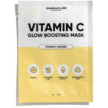 Breakout+aid - C Glow Boosting Mask - Kirkastava naamio vitamiinilla