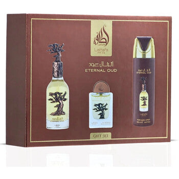Lattafa - Lattafa Pride Eternal Oud Edp 100 ml + Edp 20 ml + Deo Vapo 200 ml (unisex)
