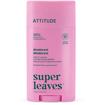 Attitude - Super Leaves Deodorant ( Kokos &amp; metsän marjat ) - Luonnollinen deodorantti