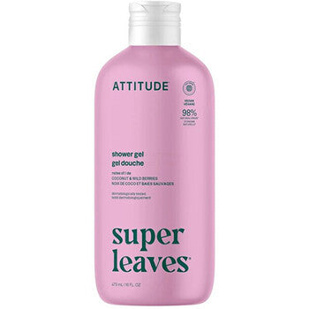 Attitude - Super Leaves Shower Gel ( Kokos ja metsän marjat ) - Suihkugeeli