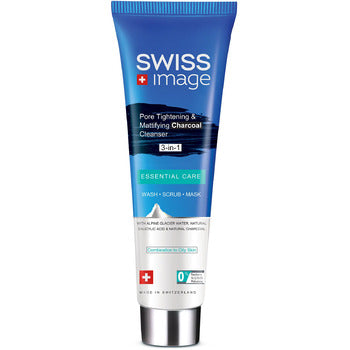 Swiss Image - Swiss Image Essential Care Huokosia supistava ja mattapintaa antava Charcoal Cleanser 100 ml