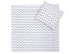 Vauvan peitto 77x77cm ja tyyny - Chevron grey