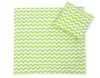 Vauvan peitto 77x77cm ja tyyny - Chevron green
