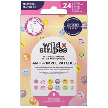 Wild Stripes - Smile Prevent Anti-Pimple Patches - hydrokolloidilaastarit akneen tea tree -öljyllä