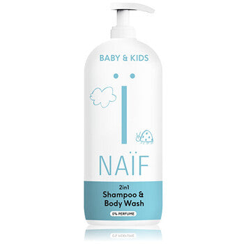 Naif - Shampoo & Body Wash - Puhdistusgeeli ja shampoo 2v1 lapsille ja vauvoille