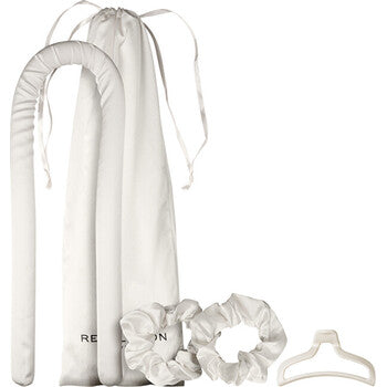 Makeup Revolution - Curl Enhance Satin Curling Ribbon Ivory - Sada hiusten kihartamiseen