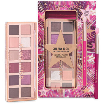 Makeup Revolution - Cherie Icon Eye Shadow Palette and Brush Set - Lahjasetti