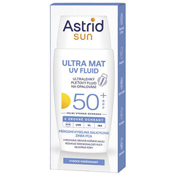 Astrid - Sun Ultra MAt Uv Fluid Spf 50+ - Öljyinen kasvovoide fluidი
