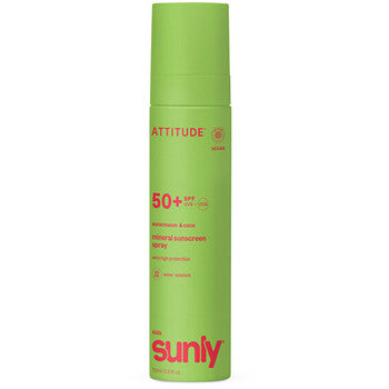 Attitude - Kids Sunly Spray Spf 50 - Lasten mineraalinen aurinkovoide suihkeessa