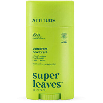 Attitude - Super Leaves Pear & Amber Deodorant - Luonnollinen deodorantti