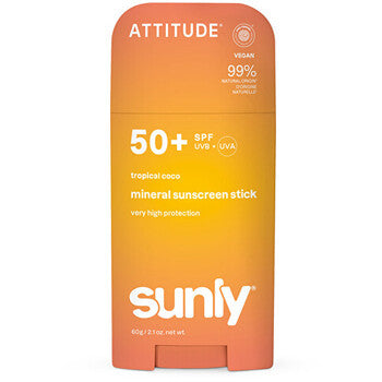Attitude - Sunly Mineral Stick Spf 50 - Mineraalinen aurinkovoidepuikko