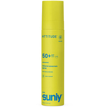 Attitude - Kids Sunly mineraalinen aurinkovoidesuihke Spf 50}