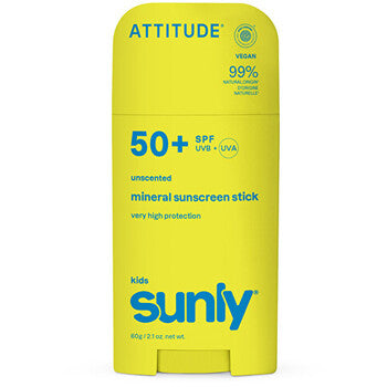Attitude - Kids Sunly Cream Spf 50 - Lasten mineraalinen aurinkovoide ilman hajusteita
