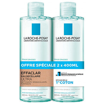 La Roche-Posay - Effaclar Purifying Micellar Water Duo - Puhdistavien misellivesien meikinpoistosetti