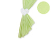 Bobono - Vauvanhuoneen verhot Hanging Hearts vihreä raidat